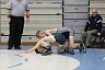 Senior Keegan Schultschik wrestles against his opponent at the MVC Tournament on Saturday, January 27. 