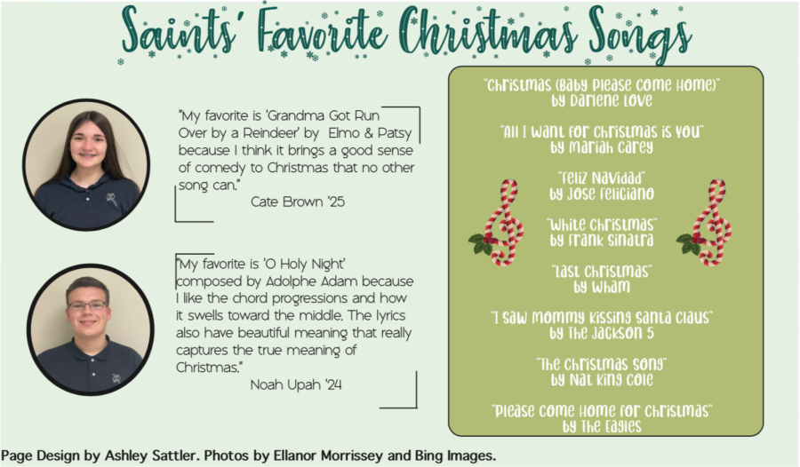 Saints favorite Christmas songs
